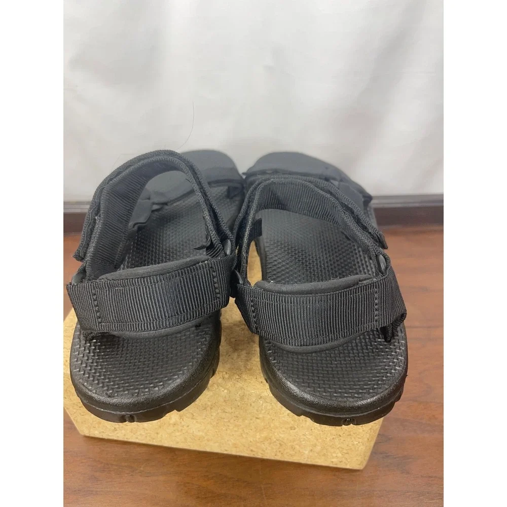 Teva Men's Size 9 1535 Black Storm Hiking Trail Sandals Black Straps